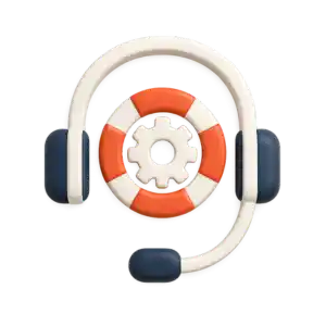 3D Symbol für 24/7 IPTV Support – Technischer Kundensupport für IPTV Reseller in Deutschland